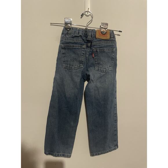 Levis Toddlers 549 Jeans 5t SlimBoy Relaxed Straight Fit Adjustable Waistband - Picture 6 of 6